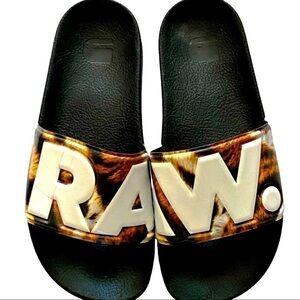 𝅺G-STAR RAW Camoflauge Slides New Without Tags Size 6